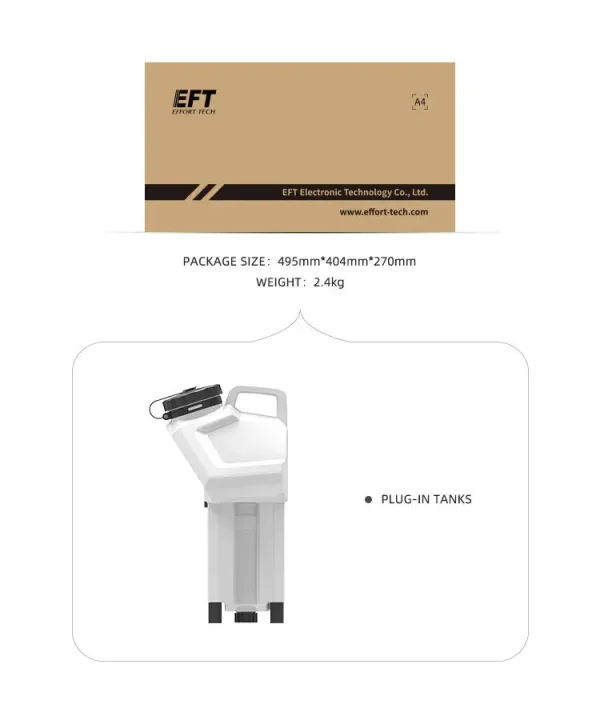 Samli EFT G610 10L Agriculture Drone Frame Fumigation Drone with Multi Functionality Spraying Fertilizing System Six Axis Uav - Image 5