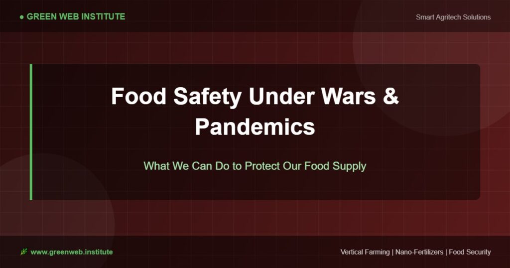 Food safety and security strategies during wars and pandemics