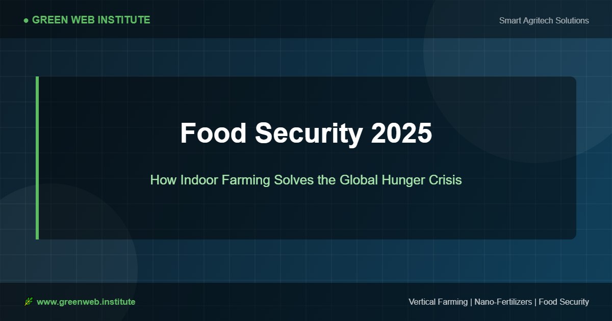 Food security solutions for 2025 through indoor farming and agritech
